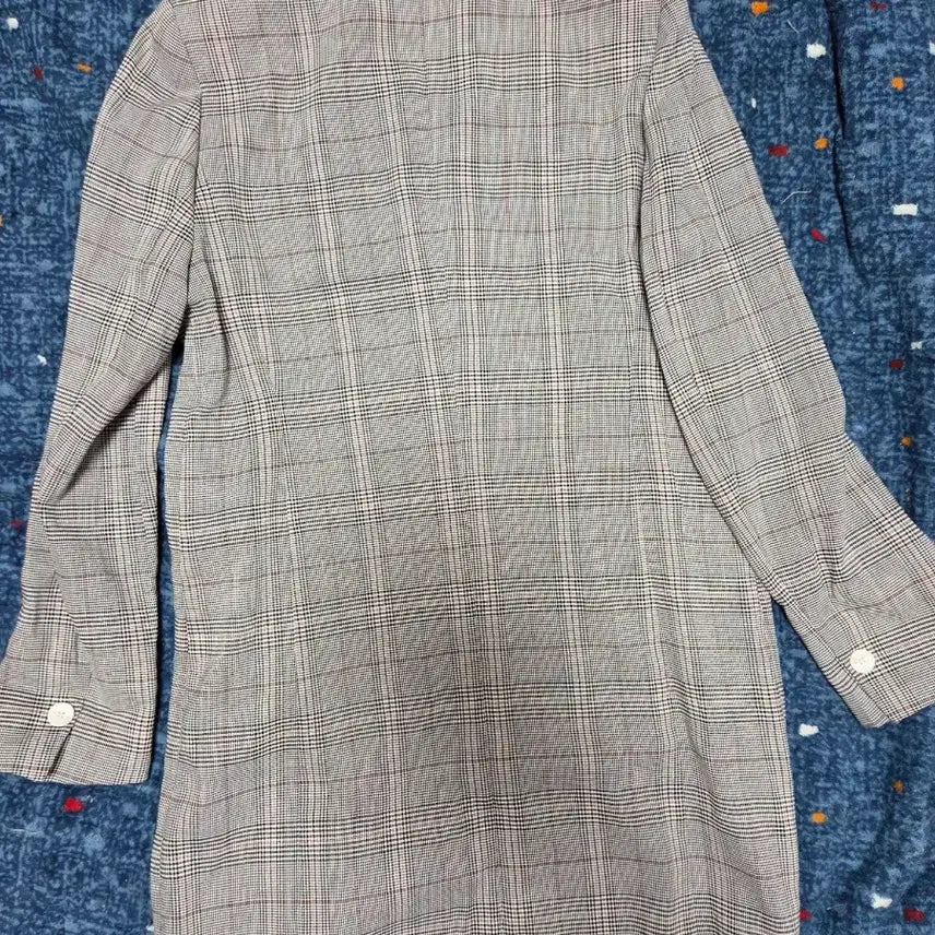 [BUNJANG] YESSE Check Double Coat / YESSE 체크 더블 코트 새상품