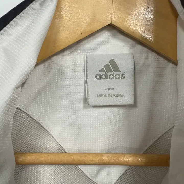 [BUNJANG] Adidas Tri-Stripe Track Jacket / [100] 아디다스 삼선로고 흰검 트랙 바람막이 집업 자켓