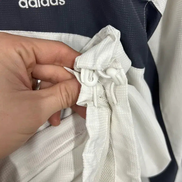 [BUNJANG] Adidas Tri-Stripe Track Jacket / [100] 아디다스 삼선로고 흰검 트랙 바람막이 집업 자켓