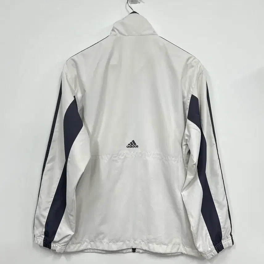 [BUNJANG] Adidas Tri-Stripe Track Jacket / [100] 아디다스 삼선로고 흰검 트랙 바람막이 집업 자켓