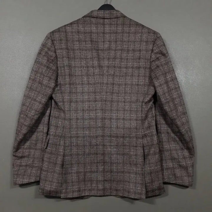 [BUNJANG] ELGANOVEMBER Wool Cashmere Checkered Single Blazer Jacket L / 엘가노벰버 울 캐시미어 체크 싱글 블레이저 클래식 테일러드 자켓 L