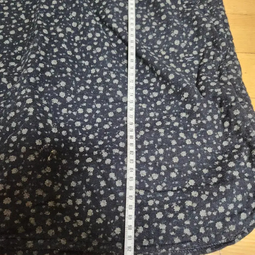[BUNJANG] Floral Quilted Long Dress S / 꽃무늬 누비 롱 원피스 S