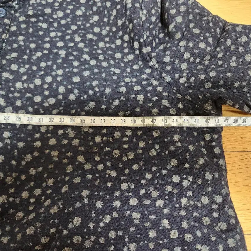 [BUNJANG] Floral Quilted Long Dress S / 꽃무늬 누비 롱 원피스 S