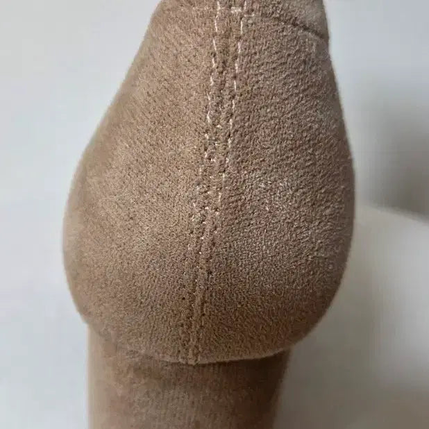 [BUNJANG] Suede Beige Ankle Boots / 스웨이드 베이지 앵글부츠((새상품))