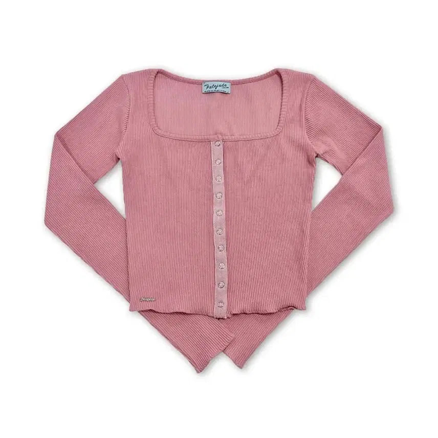[BUNJANG] Pale Jade Button-Up Cardigan Pink / 페일제이드 버튼업 가디건 핑크