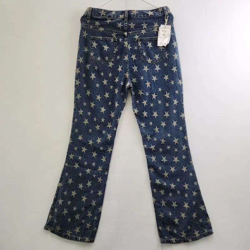 [SOLD OUT] [새상품] Y2K 펑크 갸루 스타패턴 부츠컷 데님