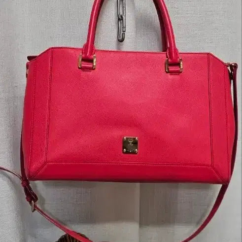 [BUNJANG] MCM Cross Tote Bag Hot Pink / mcm크로스토트백 핫핑크정품가방