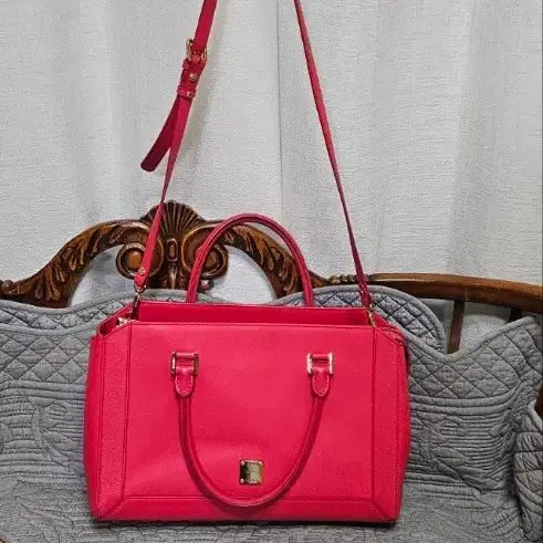 [BUNJANG] MCM Cross Tote Bag Hot Pink / mcm크로스토트백 핫핑크정품가방