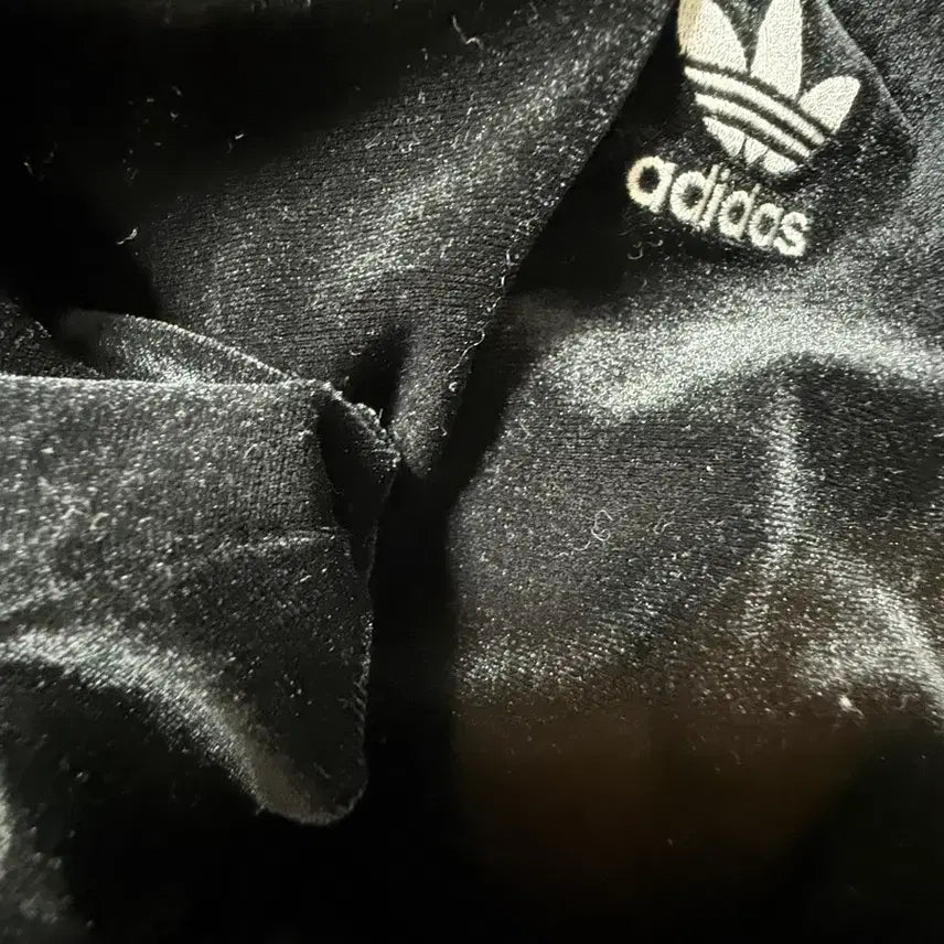 [BUNJANG] Adidas Velvet Three-Stripe Leggings Black / 아디다스 벨벳 삼선 레깅스 블랙