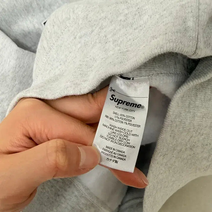 [BUNJANG] Supreme Small Box Logo Crewneck M / 슈프림 뉴욕 샵 스몰 박스 크루넥 M