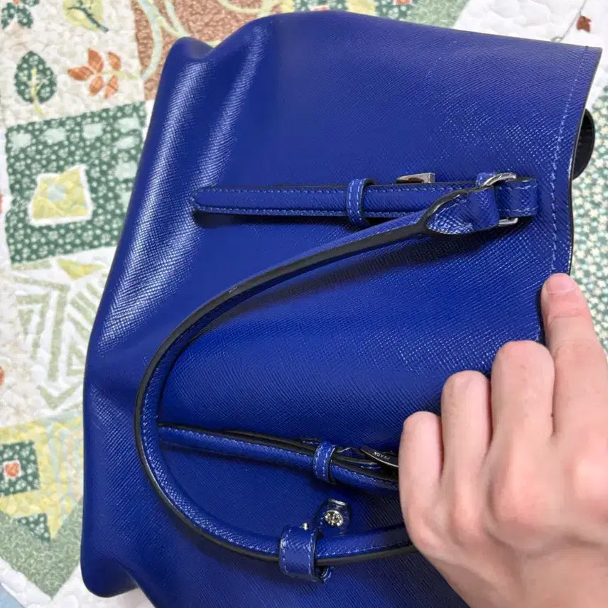 [BUNJANG] Prada Saffiano Blue Card Wallet / 프라다 사피아노 블루 카드지갑