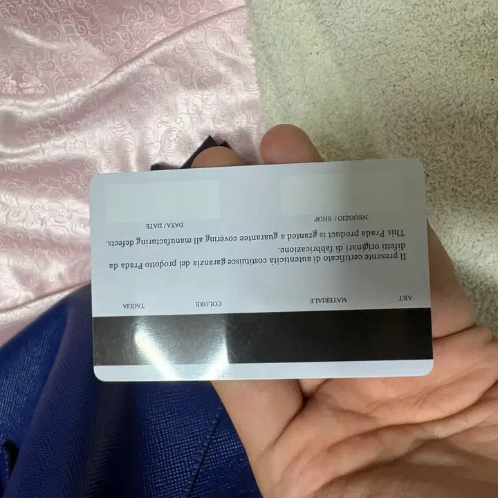 [BUNJANG] Prada Saffiano Blue Card Wallet / 프라다 사피아노 블루 카드지갑