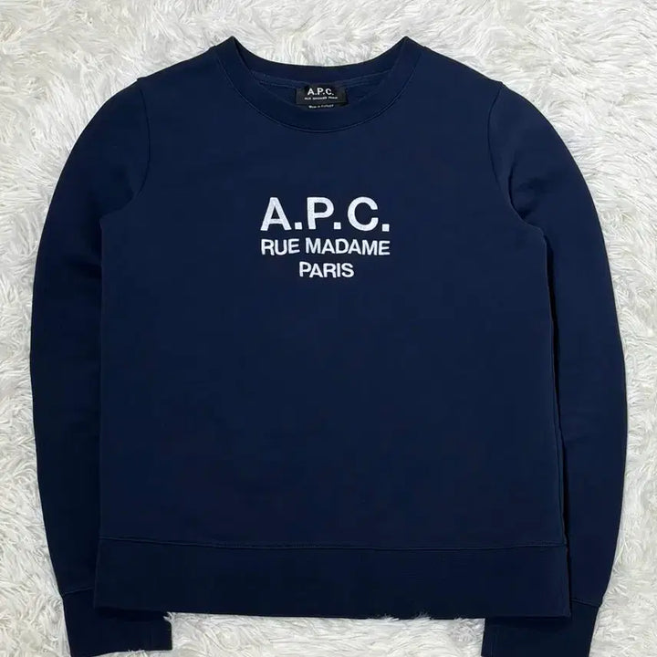 [BUNJANG] A.P.C. Navy Sweatshirt / 아페쎄 네이비 맨투맨