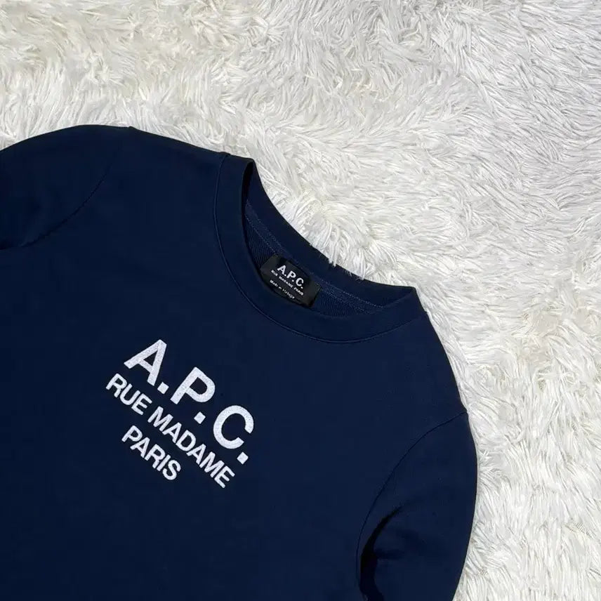 [BUNJANG] A.P.C. Navy Sweatshirt / 아페쎄 네이비 맨투맨