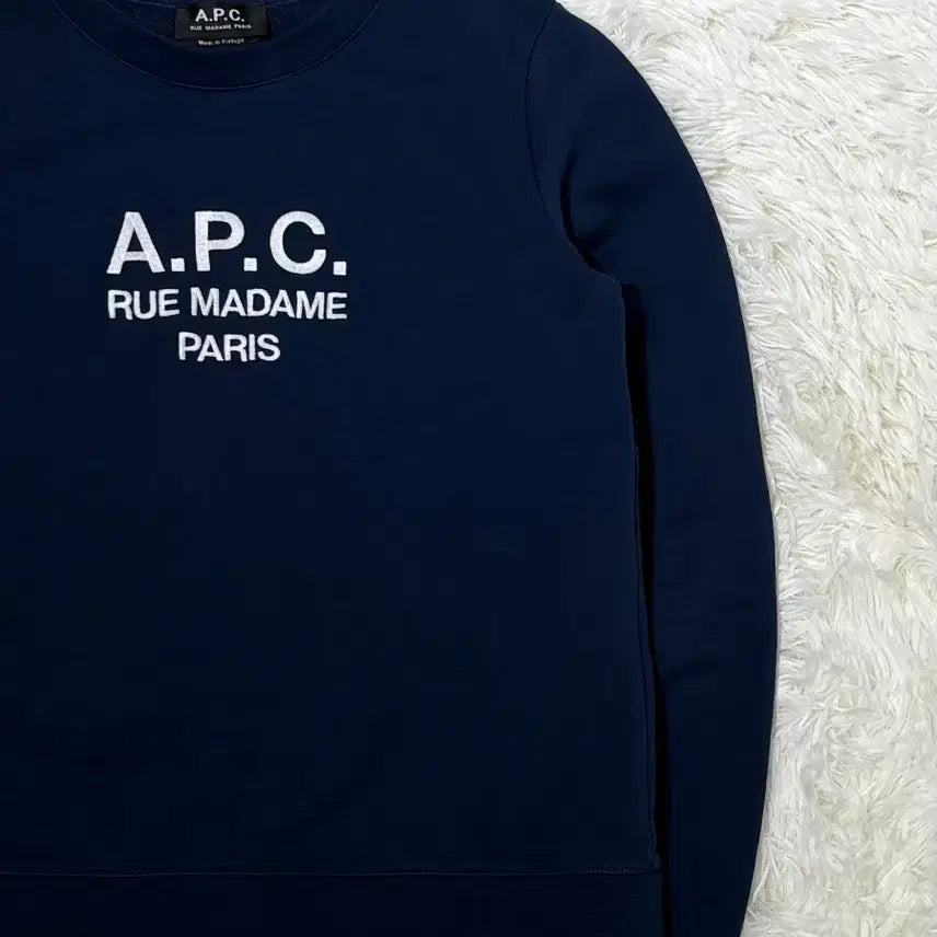 [BUNJANG] A.P.C. Navy Sweatshirt / 아페쎄 네이비 맨투맨