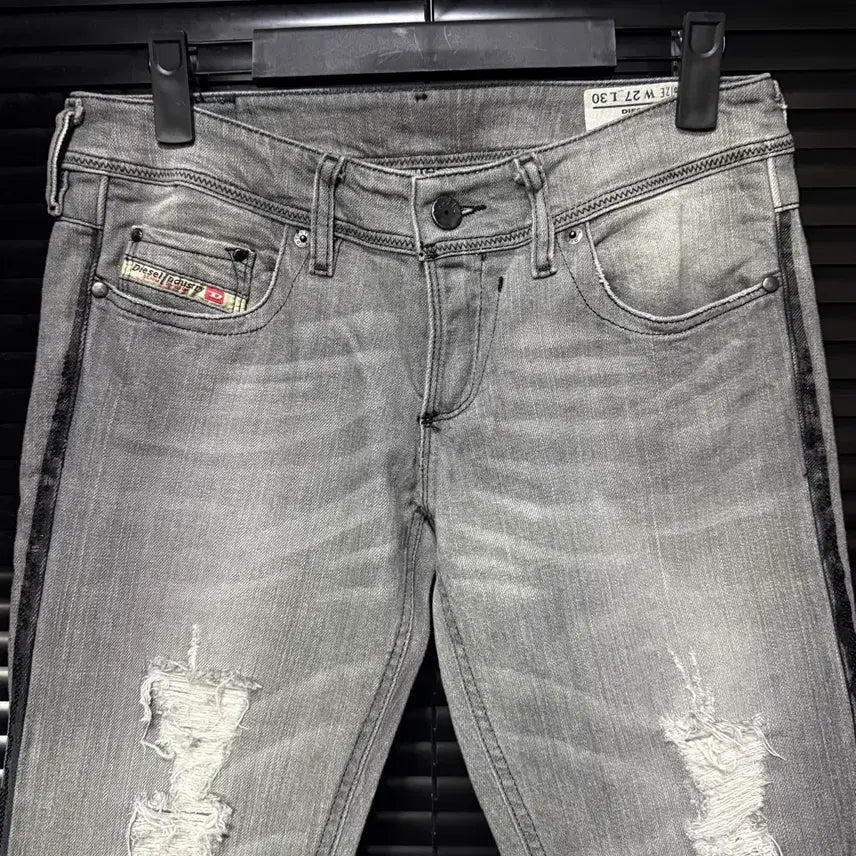 [BUNJANG] Diesel Distressed Denim Jeans / 디젤 디스트로이드 찢청 그런지 고스펑크 락시크 로리 갸루 27 데님 고딕