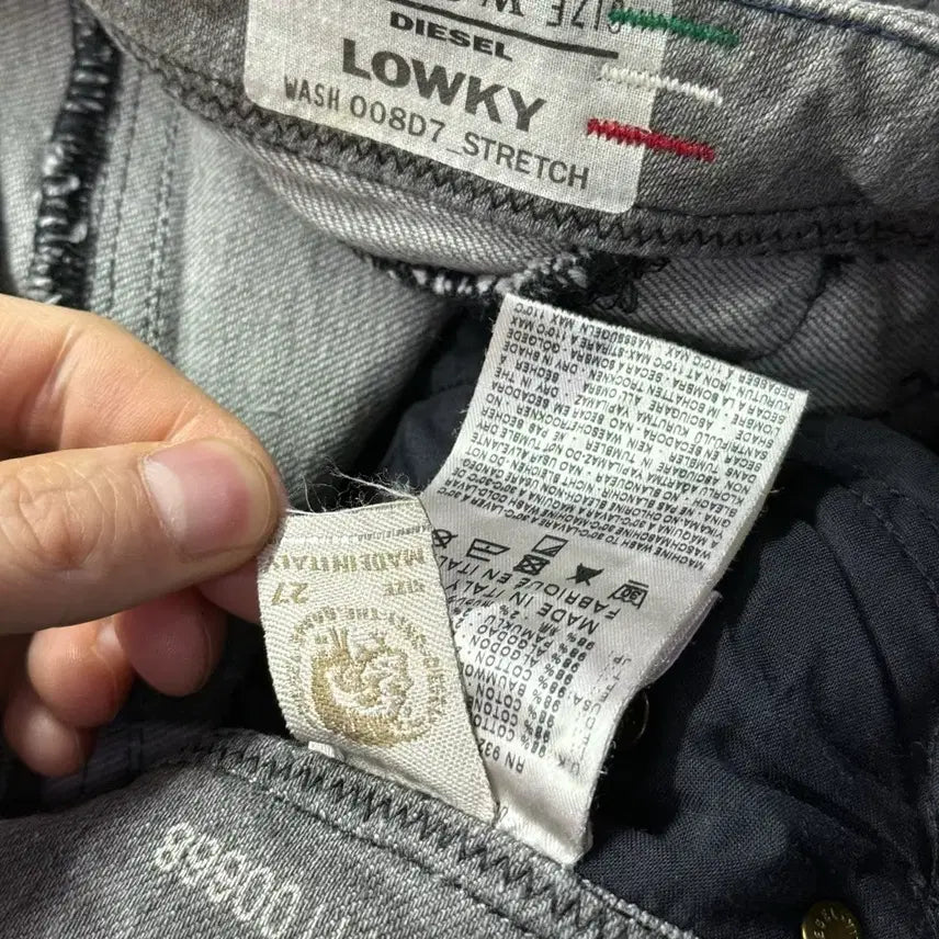 [BUNJANG] Diesel Distressed Denim Jeans / 디젤 디스트로이드 찢청 그런지 고스펑크 락시크 로리 갸루 27 데님 고딕