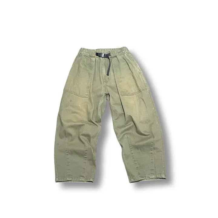 [BUNJANG] Minimal Project Washed Wide Balloon Pants / [M] 미니멀프로젝트 워싱 와이드 벌룬팬츠 밴딩