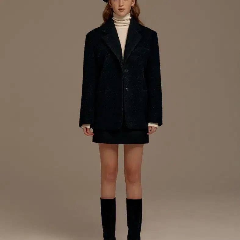 [BUNJANG] Shop M Sandy Alpaca Jacket / 샵엠 샌디 알파카 자켓