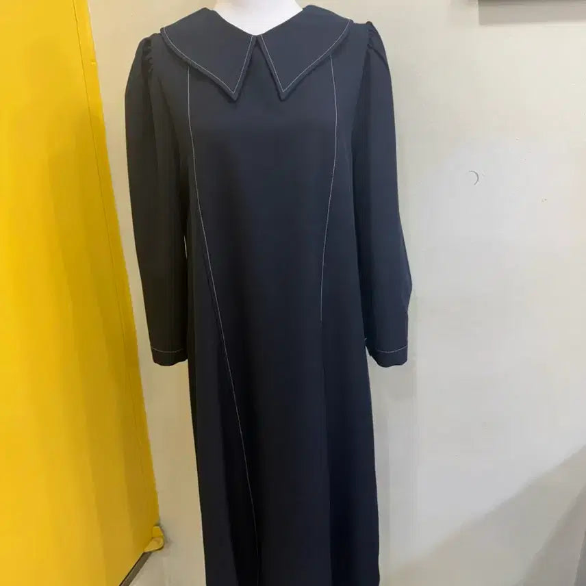 [BUNJANG] Acomma Studio Sailor Collar Long Dress - Navy / ACOMMA STUDIO 세일러카라 롱원피스 네이비 여성 롱원피스