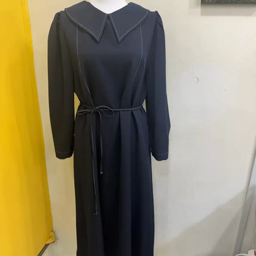 [BUNJANG] Acomma Studio Sailor Collar Long Dress - Navy / ACOMMA STUDIO 세일러카라 롱원피스 네이비 여성 롱원피스