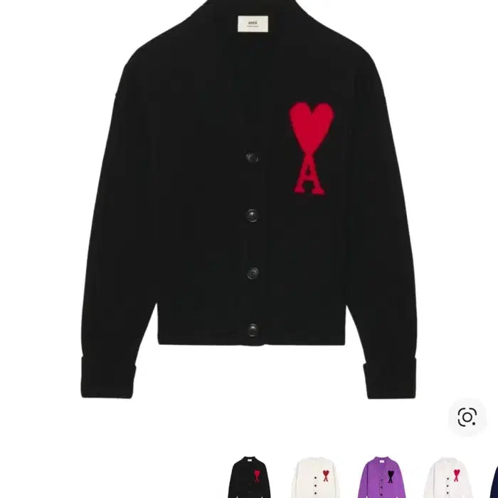 [BUNJANG] AMI Big Logo Cardigan (L) / 아미 빅로고 가디건 (L)