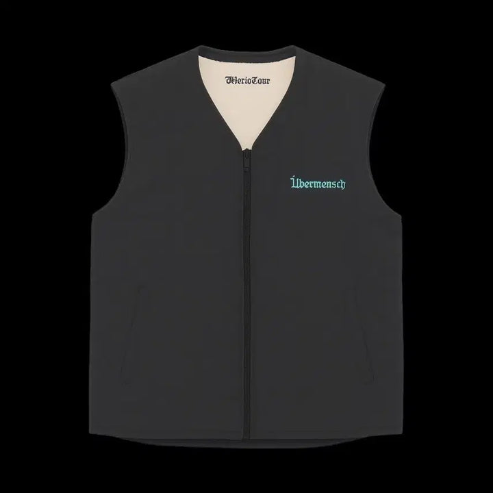 [BUNJANG] GD Weavermensch Reversible Vest Black Beige / 지디위버멘쉬 리버시블 베스트 블랙 베이지