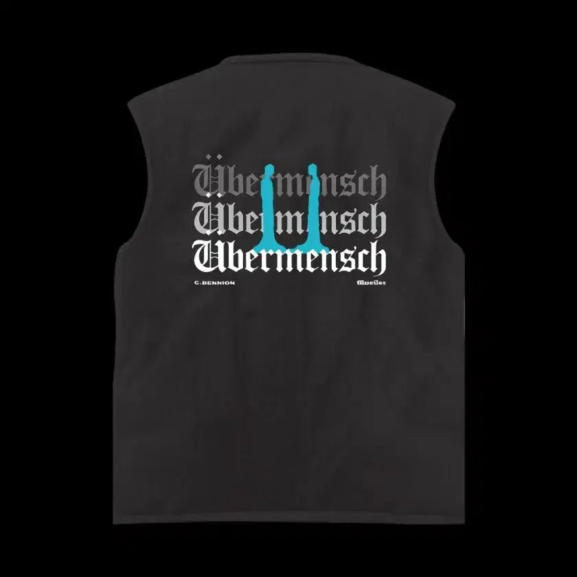 [BUNJANG] GD Weavermensch Reversible Vest Black Beige / 지디위버멘쉬 리버시블 베스트 블랙 베이지