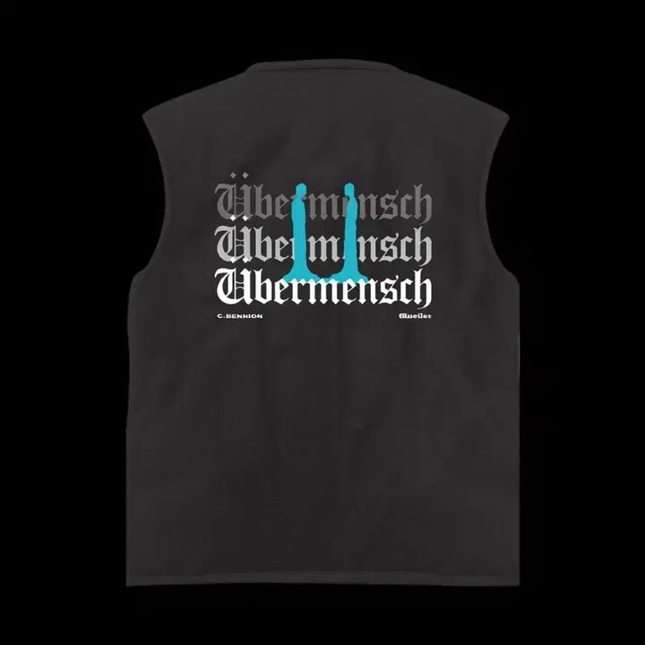 [BUNJANG] GD Weavermensch Reversible Vest Black Beige / 지디위버멘쉬 리버시블 베스트 블랙 베이지