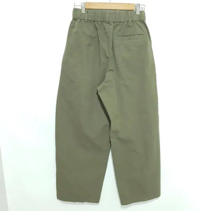 [SOLD OUT] 키뮤어 밴딩 린넨 와이드 팬츠 M 카키_S0721