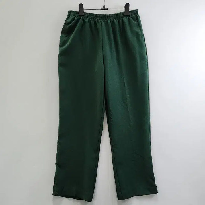 [BUNJANG] ALFRED DUNNER Vintage Casual Banded Pants / ALFRED DUNNER 빈티지 캐주얼 밴딩 팬츠 딥그린