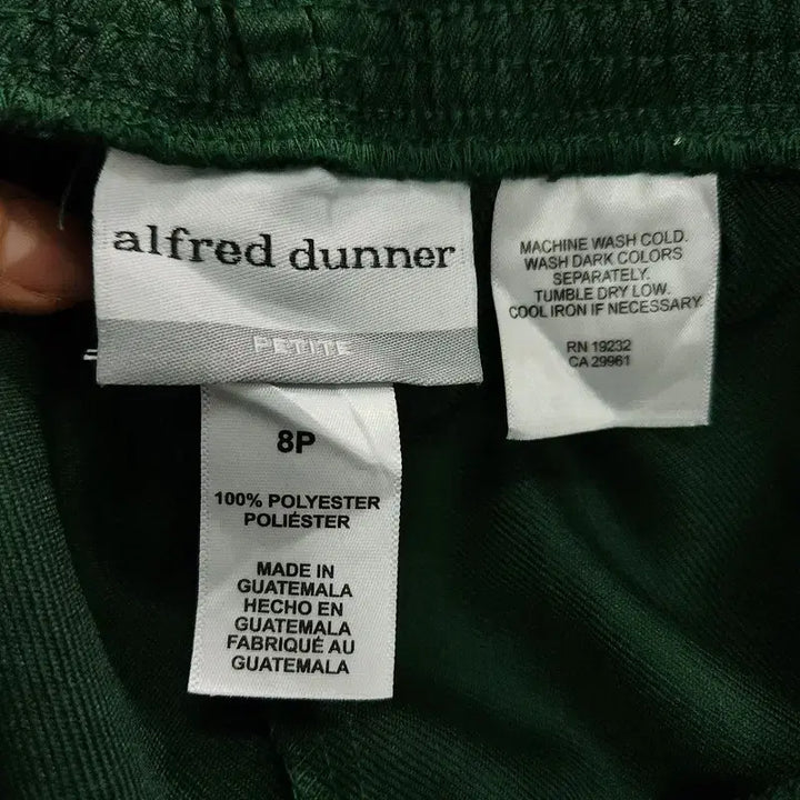 [BUNJANG] ALFRED DUNNER Vintage Casual Banded Pants / ALFRED DUNNER 빈티지 캐주얼 밴딩 팬츠 딥그린