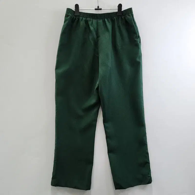 [BUNJANG] ALFRED DUNNER Vintage Casual Banded Pants / ALFRED DUNNER 빈티지 캐주얼 밴딩 팬츠 딥그린