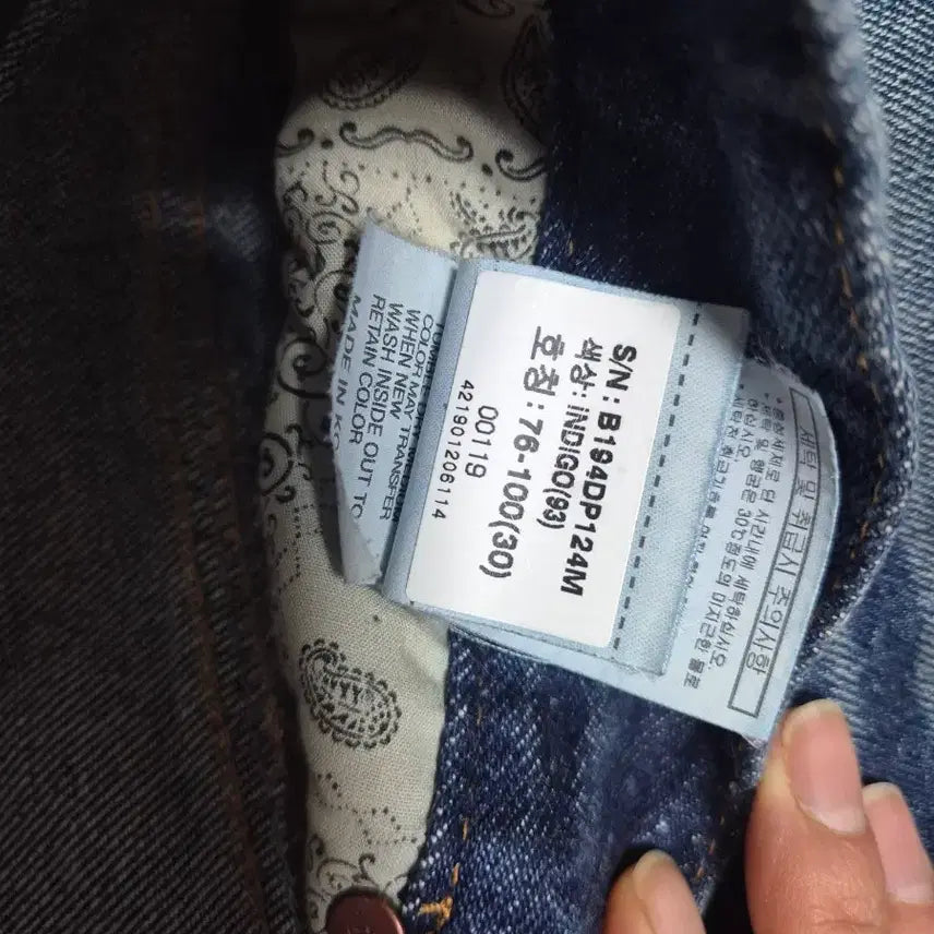 [BUNJANG] Buckaroo Tapered Fit Denim Jeans / 버커루 상위라인 테이퍼드진 인디고 데님청바지