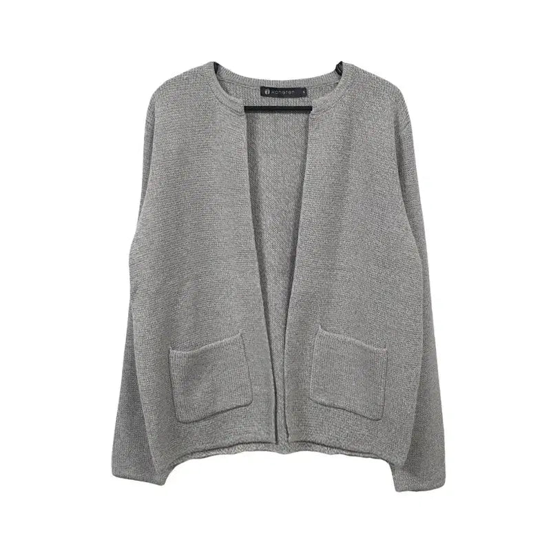 [BUNJANG] HANGTEN Gray Acrylic Cardigan / HANGTEN 헹텐 라이트 그레이 아크릴 가디건