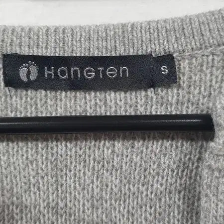 [BUNJANG] HANGTEN Gray Acrylic Cardigan / HANGTEN 헹텐 라이트 그레이 아크릴 가디건