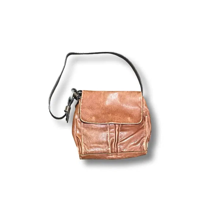 [BUNJANG] Francesco Biasia Vintage Leather Shoulder Bag / 프란체스코 비아시아 빈티지 가죽 숄더백 브라운