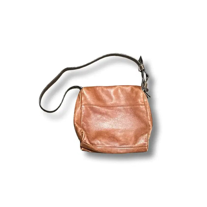 [BUNJANG] Francesco Biasia Vintage Leather Shoulder Bag / 프란체스코 비아시아 빈티지 가죽 숄더백 브라운