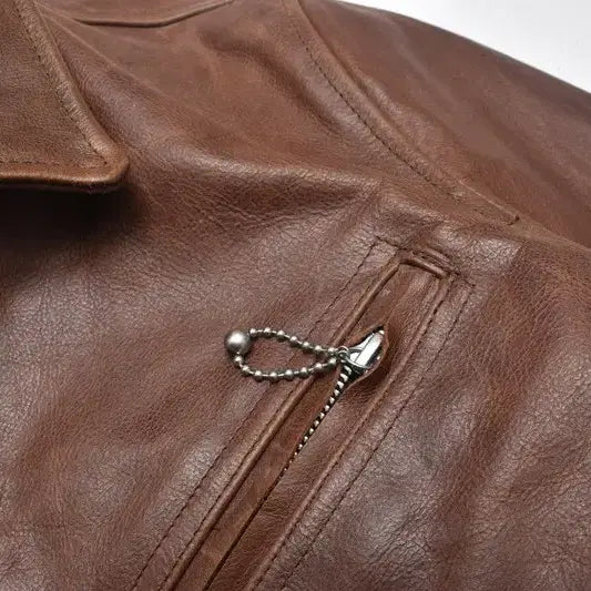 [BUNJANG] Schott NYC Cafe Racer Leather Jacket / 나파레더 카페레이서 가죽 자켓 36 M0041