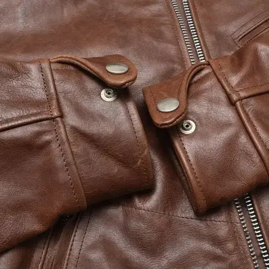 [BUNJANG] Schott NYC Cafe Racer Leather Jacket / 나파레더 카페레이서 가죽 자켓 36 M0041