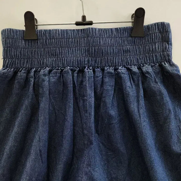 [BUNJANG] Vintage Y2K Retro Pin-up Marine Denim Wide Pants / 빈티지 Y2K 레트로 핀업 마린 데님 와이드팬츠