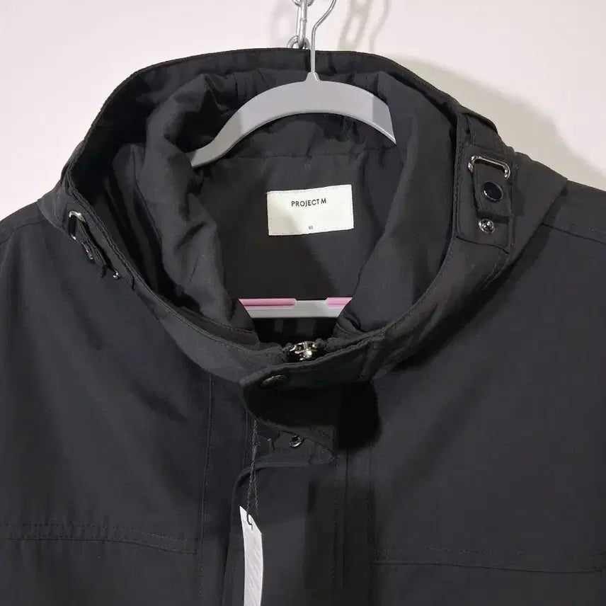 [BUNJANG] Project M Black Hooded Jacket / 프로젝트엠 블랙 후드 자켓 (새옷)
