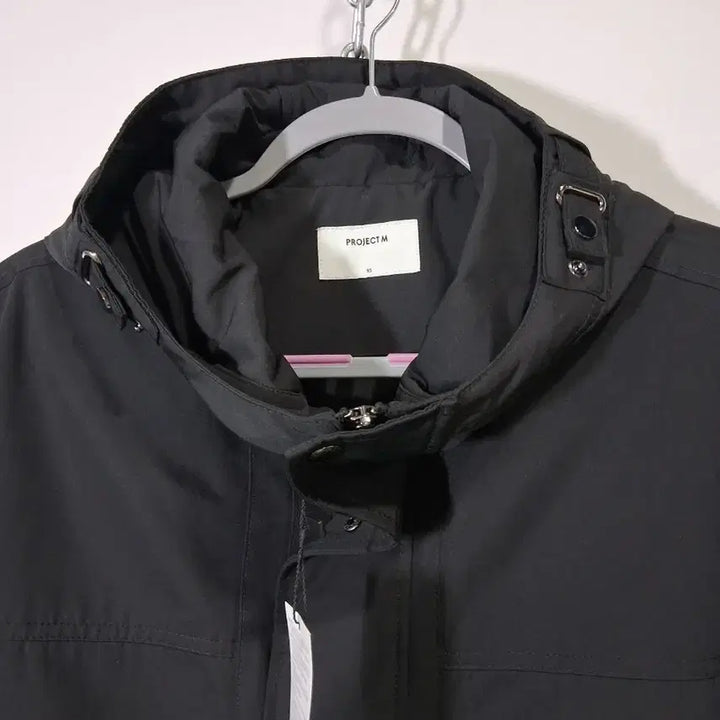[BUNJANG] Project M Black Hooded Jacket / 프로젝트엠 블랙 후드 자켓 (새옷)