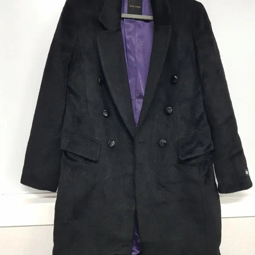 [BUNJANG] Oliver Hasler Black Double Coat / 올리버하슬러 블랙 더블 코트