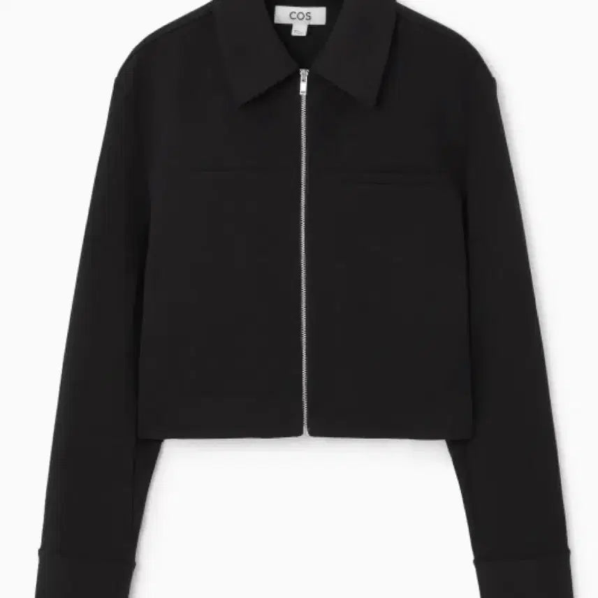 [BUNJANG] COS Cropped Twill Jacket - Black (Size S) / 정품 코스 COS 크롭 트윌 자켓 블랙 S사이즈 [미시착 새상품]