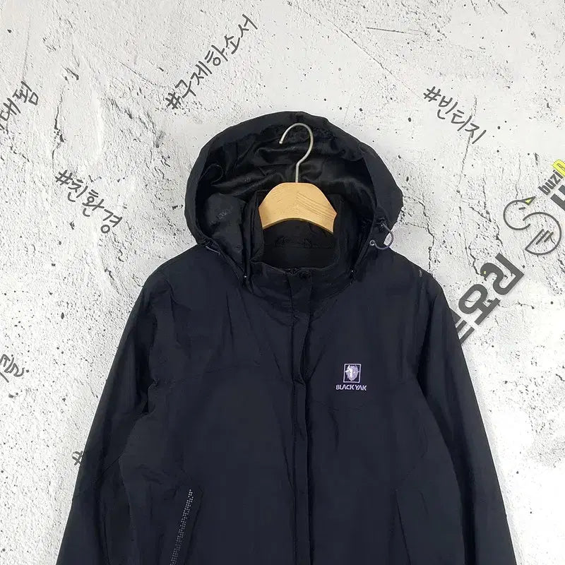 [BUNJANG] Black Yak Aqua Block Feather Jacket - Black (Size 95) / 블랙야크 아쿠아블록 바람막이 패더 자켓 블랙 3800053