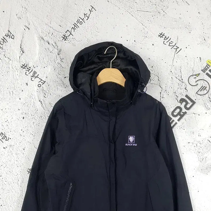 [BUNJANG] Black Yak Aqua Block Feather Jacket - Black (Size 95) / 블랙야크 아쿠아블록 바람막이 패더 자켓 블랙 3800053