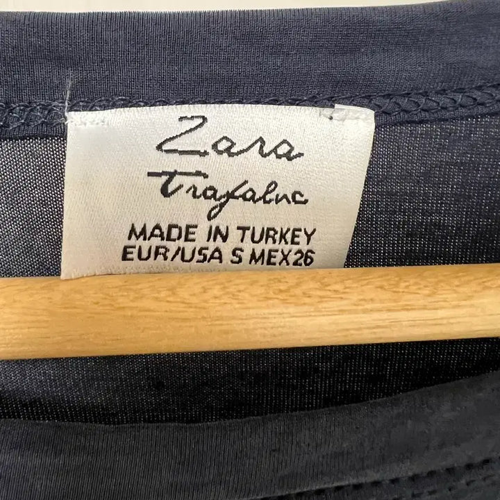 [BUNJANG] Navy See-through Long Sleeve T-shirt / 네이비  시스루 긴팔 티셔츠 1037