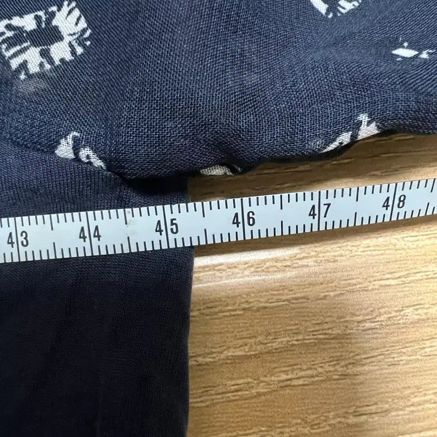[BUNJANG] Navy See-through Long Sleeve T-shirt / 네이비  시스루 긴팔 티셔츠 1037