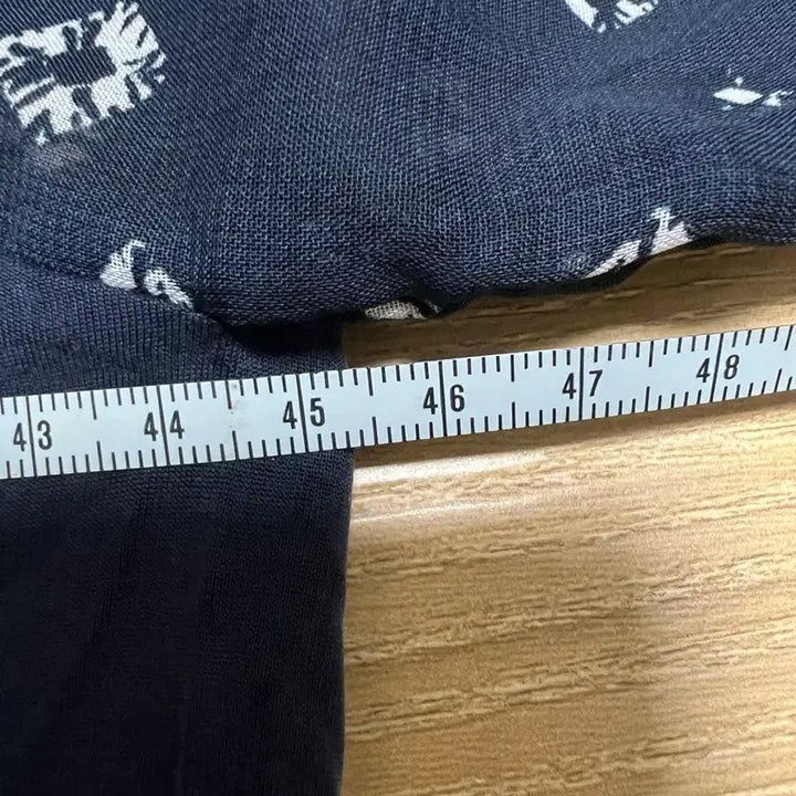 [BUNJANG] Navy See-through Long Sleeve T-shirt / 네이비  시스루 긴팔 티셔츠 1037